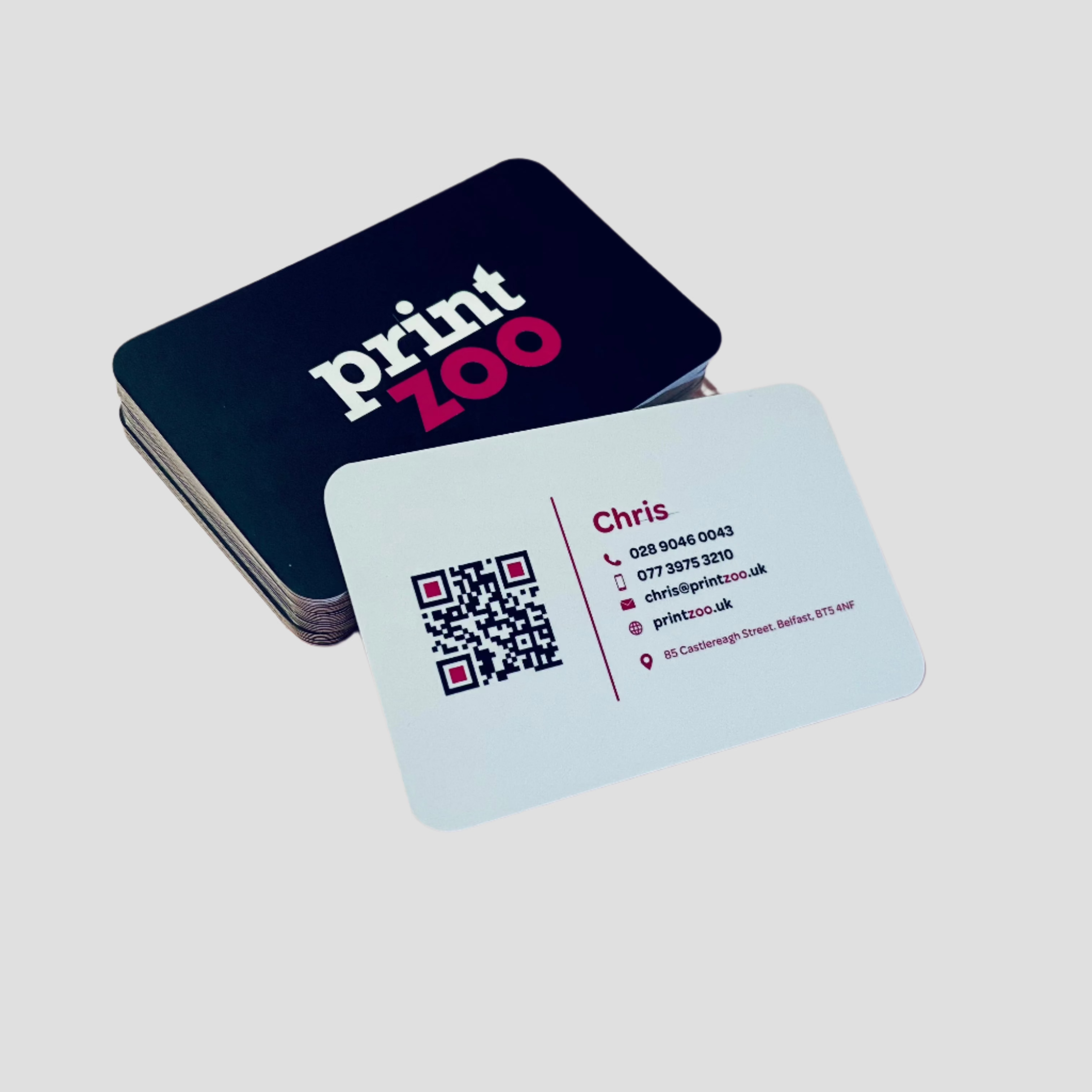 Rounded Corner Business Cards Business Cards Print Zoo 